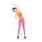 People Training At Gym Icons Set